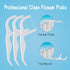 Extra Strong Dental Floss Picks - Professional Clean Flosser Picks, Easy Grip Handle, Fresh Mint, 50 Count