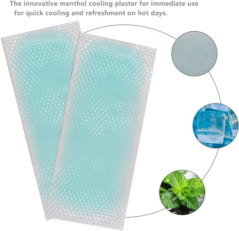 20 Pcs Cool Gel Pads - Cooling Gel Patches, Cooling Forehead Strips to Relieve Headache, Toothache, Muscle Ache,