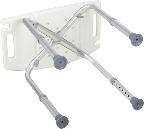 P'Lek Shop 6 Adjustable Medical Bath Tub Shower Chair Bench Stool Seat Without Back New White Height