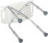 P'Lek Shop 6 Adjustable Medical Bath Tub Shower Chair Bench Stool Seat Without Back New White Height