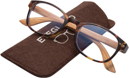 EYEGUARD 4 Pack Reading Glasses - Blue Light Blocking Spring Hinge Readers for Women and Men