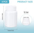 Empty Plastic Pill Bottle Medicine Bottles with Smooth Screw Lid for Liquid Solid Powder (150cc 4pack)