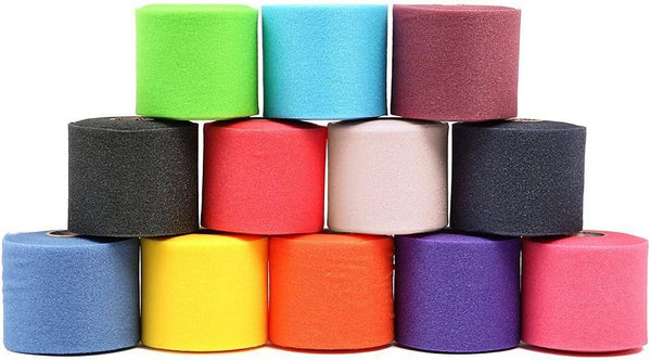 Mueller Underwrap - PreWrap for Athletic Tape in Rainbow Assorted Colors - 12/PACK