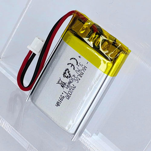 HXJNLDC 3.7V 430mAh 702030 3.7-5V 2-Wire DC Rechargeable Lithium Polymer Battery, Suitable for DIY Electronic Products