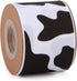 4 Rolls Cow Print Grosgrain Ribbon, 20 Yards Animal Print Ribbons for DIY Crafts, Gift Wrapping, Decoration
