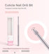 MelodySusie Cuticle Clean Nail Drill Bit 3/32'', Professional Safety Carbide Under Nail Cleaner Nail Bit for Cuticle Dead Skin Nail Prepare, Two Way Rotate, Manicure Nail Salon Supply(Silver, Medium)