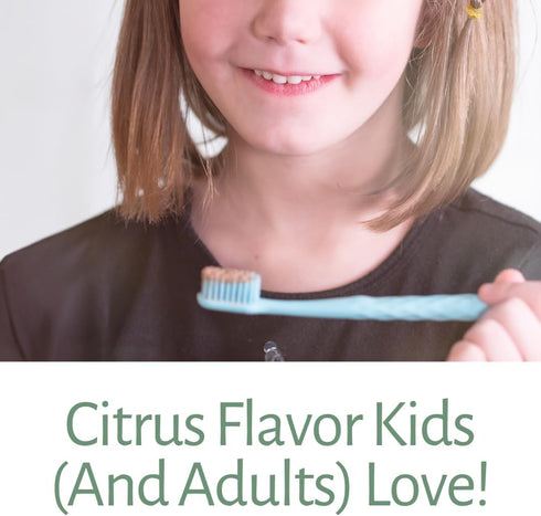 Fresh Citrus Remineralizing Tooth Powder | Kids & Adults Tooth Powder | Fluoride-Free Formula | Natural Ingredients