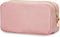 Wandering Nature Makeup Bag, Eco Vegan Leather Cosmetic Organizer for Women, Travel Pouch with Slip-in Pockets