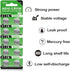 jixik 10pcs AG10 LR1130 1.5V 1130 389 SR54 189 SR1130 LR54 Button Cell Batteries Button Cell Battery Battery Button