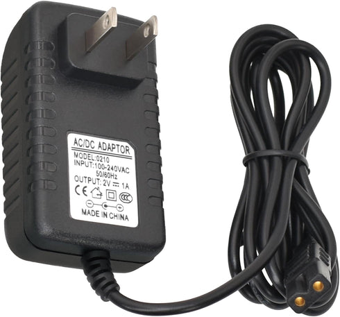 Replacement Charger for Wahl Shaver Shaper, 2V Power Cord for Wahl Trimmer Models 8061, 8163, 8786-1001, 5-Star Series