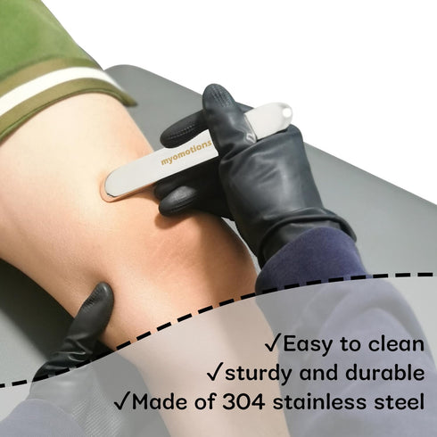 6-Piece Stainless Steel Iastm Set, Muscle Scraper Massage Tool for Deep Tissue with Storage Bag