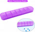 Wopanxye 7-Day 7 Weekly Pill Organizer, Once a Day, Pill Box Container, Matte Purple, Large Compartment Vitamins Case