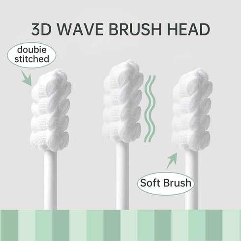 Baby Oral Cleaner Tongue Cleaner for Newborns 0-3 Months, 102Pcs + 1 Finger Toothbrush with Cases