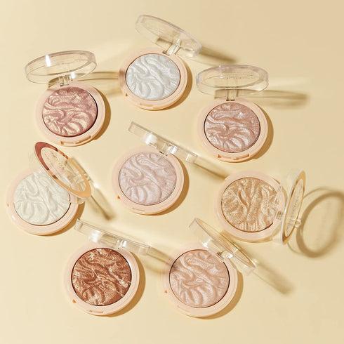 Revolution Reloaded Pressed Powder Highlighter, Intensely Pigmented for High Impact Dewy Finish, Dare to Divulge