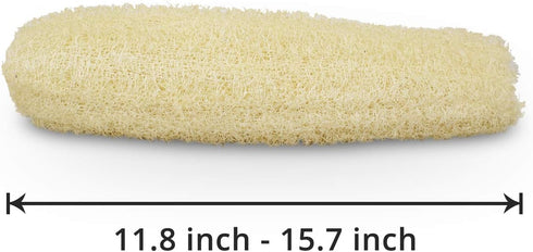 Natural Organic Large Loofah Sponges, Exfoliating Shower Bath Scrubbers for SPA Beauty, Pack of 4