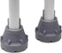 GRAY Crutch Tips & Cane Tip - Pair of 2, 3/4" 7/8” Inch, Heavy Duty Rubber Non-Slip Grey