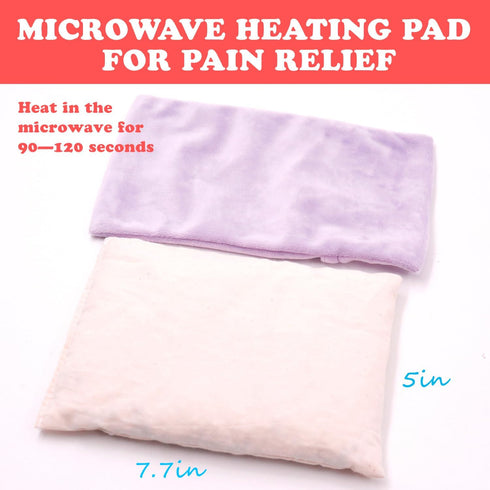 Heating Pad Microwavable - Pain Relief Hot Pack for Muscle Pain, Neck, Shoulders, Arthritis, Lumbar Muscle (Purple)