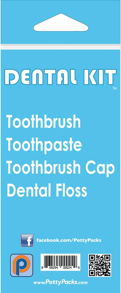 Dental Kit Single Use Portable Kit with Travel Tooth Brush, Tooth Paste, Dental Floss, Mint-Flavored Tooth Picks - 5