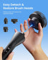 IPX7 7 2 Leebein Electric Spin Scrubber, Cordless Cleaning Brush for Bathroom Shower Tub, Waterproof Power Scrubber
