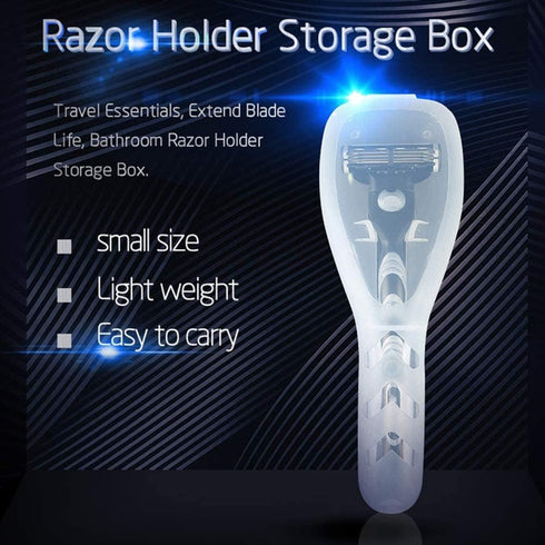 Transparent Portable Travel Manual Razor Protector, Plastic Box Cover for Electric Shavers, Men's Shaver Accessories