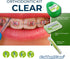 Orthodontic Kit Clear: Oral Care Set with Toothbrush, Protector Cap, Floss, Wax, and Interdental Brushes with Case