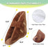Heel Cushion Protector Pillow for Pressure Sores, Foam Heel Ankle Protectors for Bed Sores, 2 Pcs (Brown)