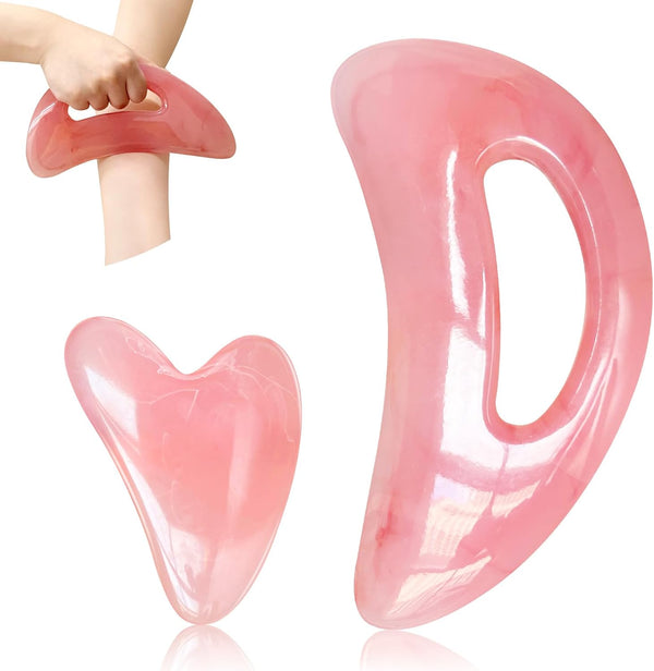 HTHLNG Body Gua Sha Massage Tools, Muscle Scraping Massage Tools for Lymphatic Drainage,