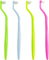 4-Pack End Tuft Toothbrushes, Ultra Soft Orthodontic Brushes for Braces and Detailed Cleaning