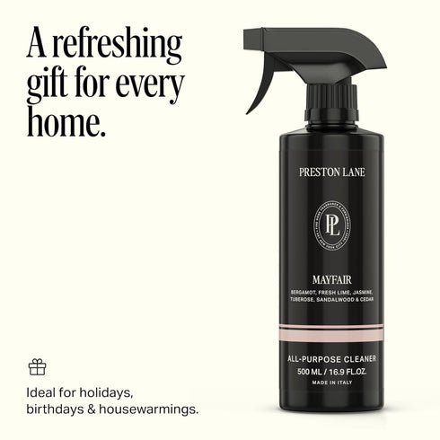 Preston Lane Luxury All-Purpose Cleaner, Mayfair Scent | Bio-Based Multi-Surface Spray | Streak-Free Finish, Lifts
