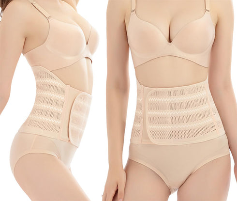 SUJAYU Belly Band Postpartum Belly Wrap, Breathable Abdominal Binder Post Surgery, Adjustable Waist