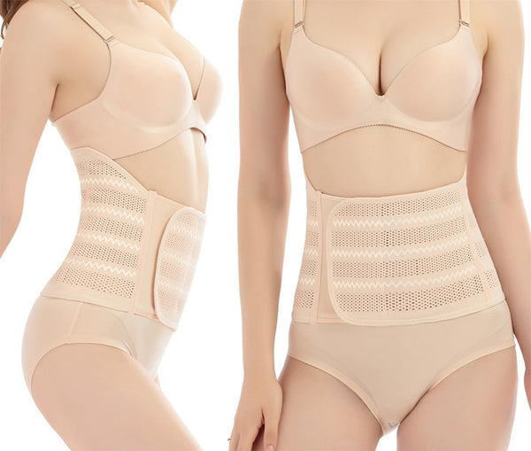 SUJAYU Belly Band Postpartum Belly Wrap, Breathable Abdominal Binder Post Surgery, Adjustable Waist