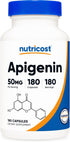 Nutricost Apigenin 50mg, 180 Capsules - Non-GMO, Gluten Free, Vegan Supplement
