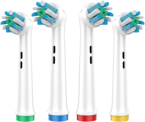 Electric Toothbrush Replacement 4 Pack, Professional Toothbrush Heads Refills for Family Gum Care, 1 White