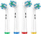 Electric Toothbrush Replacement 4 Pack, Professional Toothbrush Heads Refills for Family Gum Care, 1 White