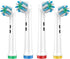 Electric Toothbrush Replacement 4 Pack, Professional Toothbrush Heads Refills for Family Gum Care, 1 White