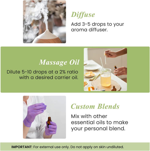 Set: (2 4 Oz) 100% Handcraft Blends Energy & Zest Peppermint and Lemon Essential Oils x Fl Pure & Natural for Diffuser