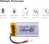 Liter 3.7V 700mAh 802040 Lipo Battery Rechargeable Lithium Polymer with JST 2.0mm Connector