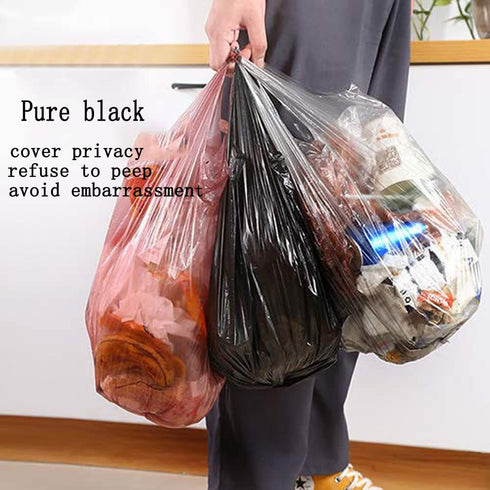 Small Black Trash Bags, 200 Counts, Thicken Value Pack, 4 Gallon Trash Bags for Office, Kitchen, Bedroom