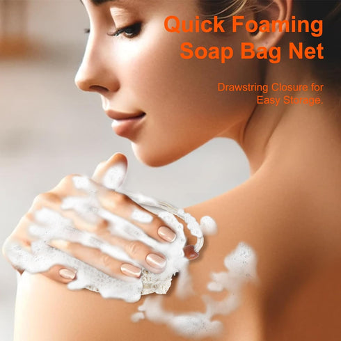 Eco-Friendly Skincare, Natural Exfoliation, Cotton Bathroom Accessories, Sustainable Soap Storage, Biodegradable Pouch