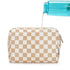 Large Light Checkerboard Makeup Bag Zipper Pouch Travel Cosmetic Organizer for Women (Large)