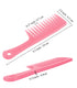 KONSLMS Wide Tooth Detangling Comb, Premium Durable Large Pink Comb for Curly, Long, and Wet Hair