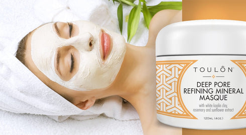 TOULON Kaolin Clay Mask for Face with White Kaolin Mineral Clay - Soft Healing Mask for Women or Men