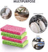 SCRUBIT Cellulose Scrub Sponge - 6 Pack Kitchen Cleaning Sponges for Dishes, Pans, Pots & More - Colors May Vary