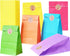 Future Life 30 pcs Solid Color Party Favor Paper Bags, 5.2 x 3.2 x 9.6 Inch, Biodegradable Kraft Paper Gift Bags