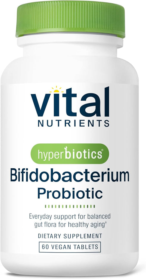 Hyperbiotics Vital Nutrients Bifidobacterium Probiotic | 7 Targeted Strains | 60 Tablets