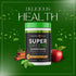 Super Greens Powder with 24+ Superfoods - Supports Immunity & Energy Levels, Apple Cinnamon Flavor