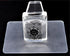 yueton Clear Jelly Soft Silicone Rectangular Nail Art Stamping Stamper with Scraper, DIY Polish Kit
