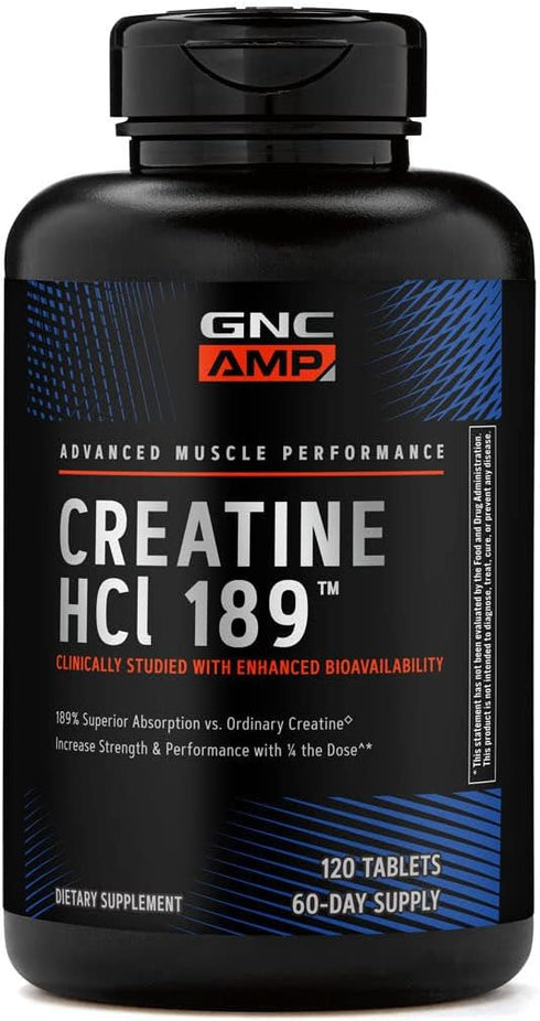 GNC AMP HCl 189, 120 Tablets