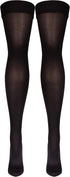 Truform Women's Compression Stockings, 20-30 mmHg, Thigh High Length, Closed Toe, Opaque, Large Black