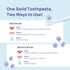 Whitebite Pro Color Correcting Purple Toothpaste Tablets with Nano Hydroxyapatite | Fresh Breath & Natural Whitening |